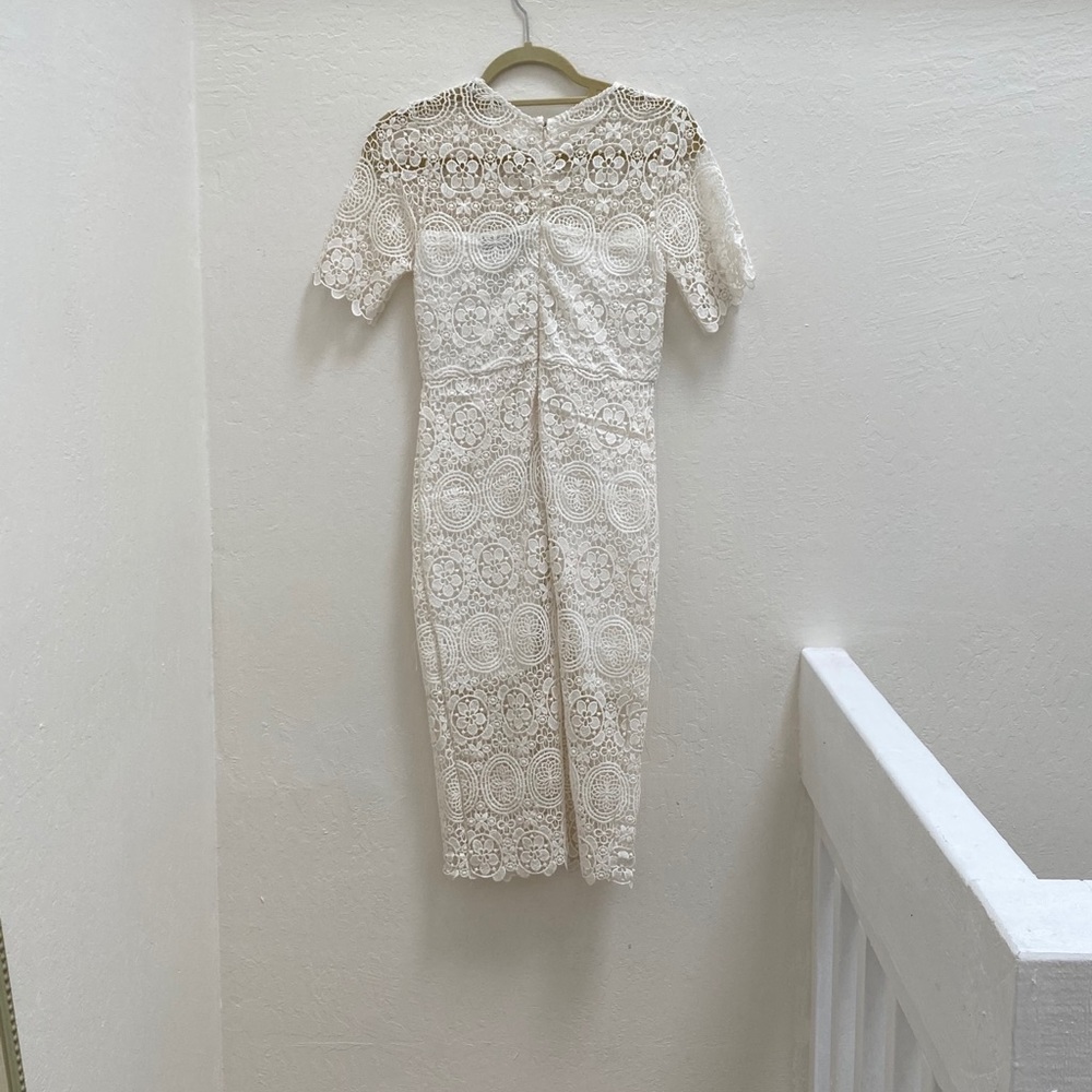Lulus- White Dress M - Picture 3 of 7